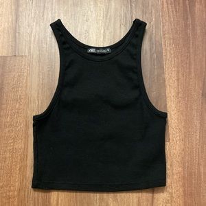 Zara cropped halter top